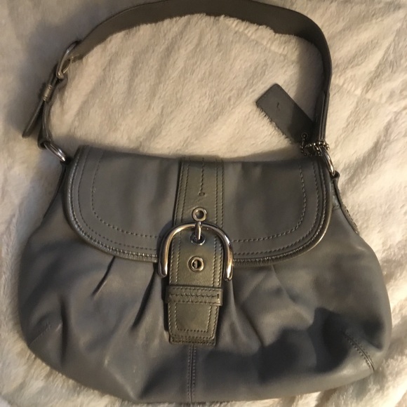 Gray Coach soft leather purse - Picture 3 of 9